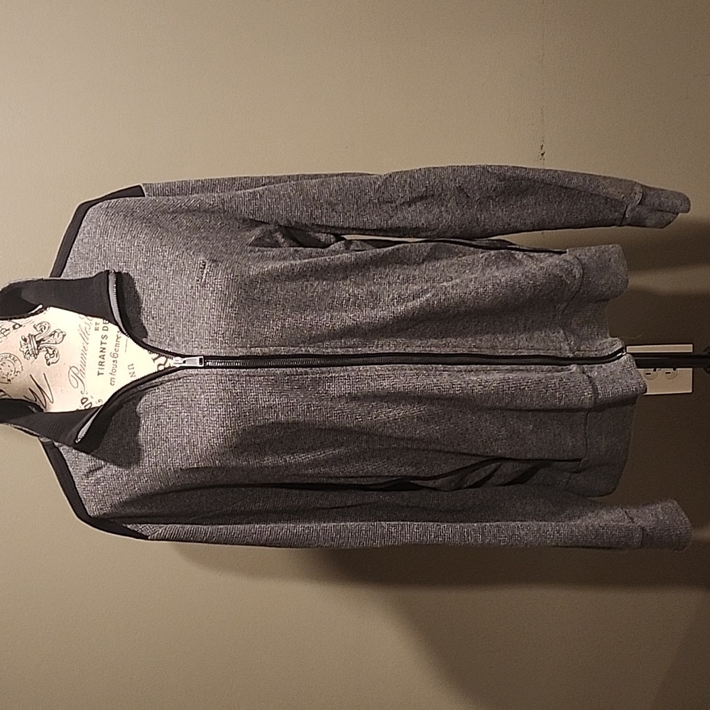Calvin Klein Men's Gray Zip-Up Sweater